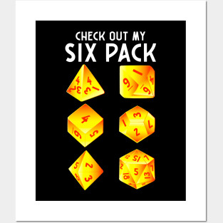 Funny Check Out My Six Pack Dice Pun Posters and Art